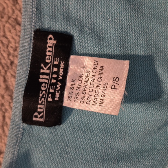 Aqua blue sequin Top - Picture 6 of 6